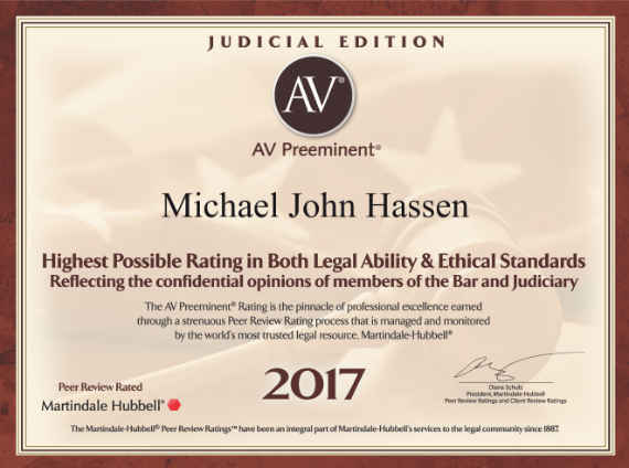 2017 AV Preeminent Attorney Judicial Edition